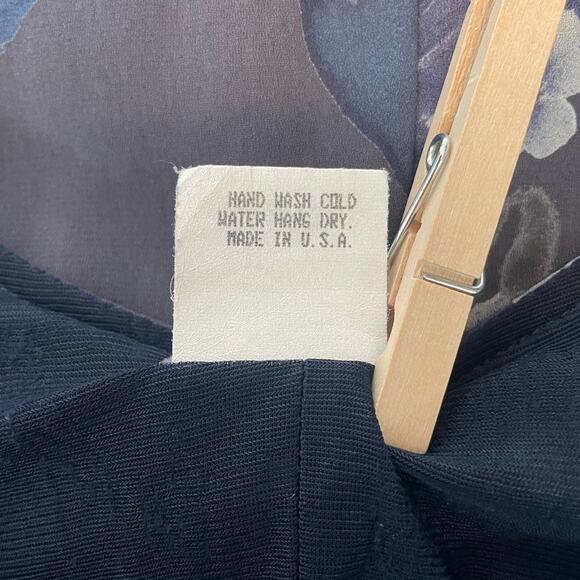 Vintage Mini Dress Size 8 Petite 8P Gray Floral Chiffon Sleeveless Fairy 90s Y2K - Picture 11 of 14